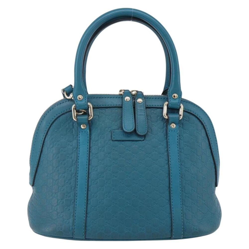 Gucci GG Canvas Guccissima Bag Blue Handbag